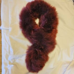 Peruvian Connection Alpaca fur pull through scarf
